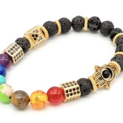 Energised Lava Bracelet Chakra Energy with Certificate